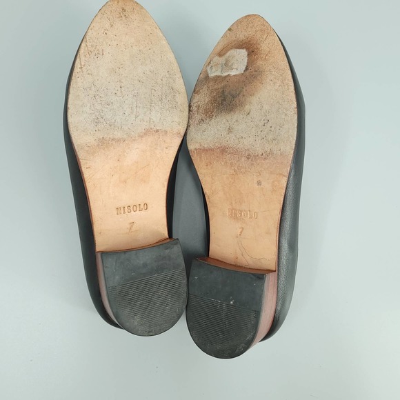 Nisolo Sofia Slip-On Black Leather Mule Clog size 7 - Picture 11 of 14